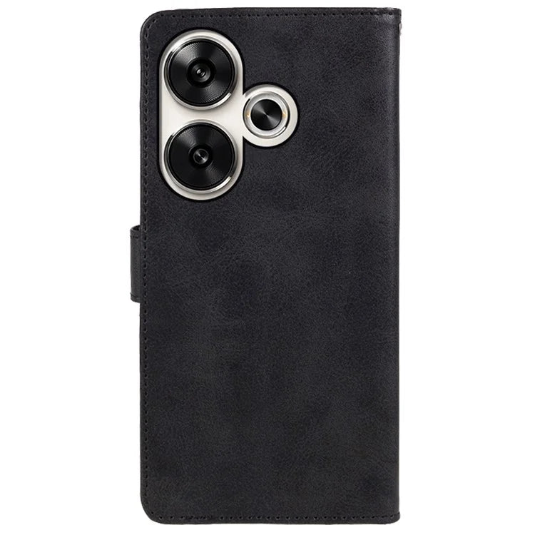 For Xiaomi Redmi Turbo 3 5G / Poco F6 5G Case Calf Texture Magnetic Clasp Leather Wallet Phone Cover