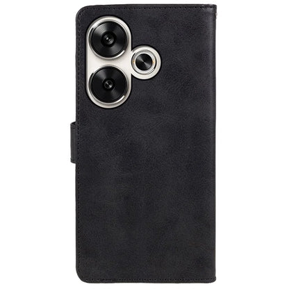 For Xiaomi Redmi Turbo 3 5G / Poco F6 5G Case Calf Texture Magnetic Clasp Leather Wallet Phone Cover