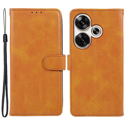 For Xiaomi Redmi Turbo 3 5G / Poco F6 5G Case Calf Texture Magnetic Clasp Leather Wallet Phone Cover