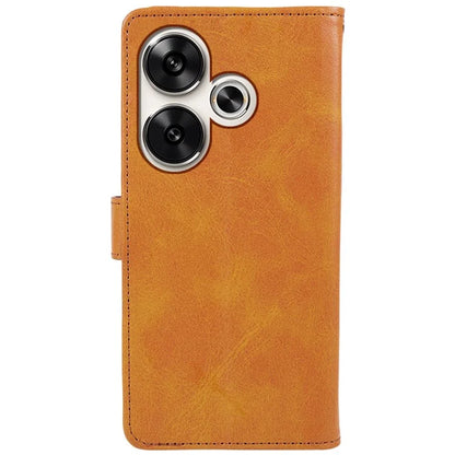 For Xiaomi Redmi Turbo 3 5G / Poco F6 5G Case Calf Texture Magnetic Clasp Leather Wallet Phone Cover