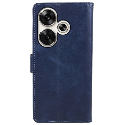For Xiaomi Redmi Turbo 3 5G / Poco F6 5G Case Calf Texture Magnetic Clasp Leather Wallet Phone Cover