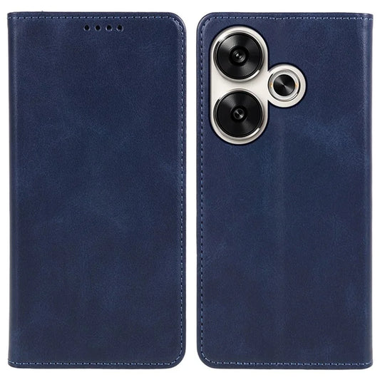 For Xiaomi Redmi Turbo 3 5G / Poco F6 5G Case Leather Magnetic Flip Calf Texture Phone Cover