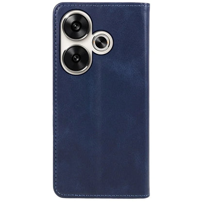 For Xiaomi Redmi Turbo 3 5G / Poco F6 5G Case Leather Magnetic Flip Calf Texture Phone Cover
