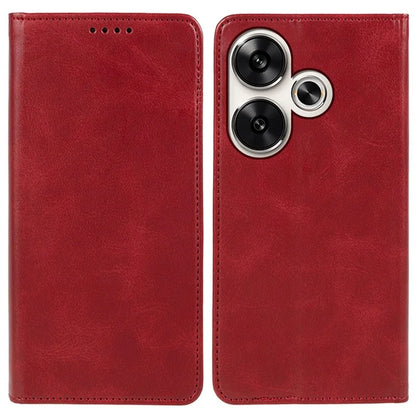 For Xiaomi Redmi Turbo 3 5G / Poco F6 5G Case Leather Magnetic Flip Calf Texture Phone Cover