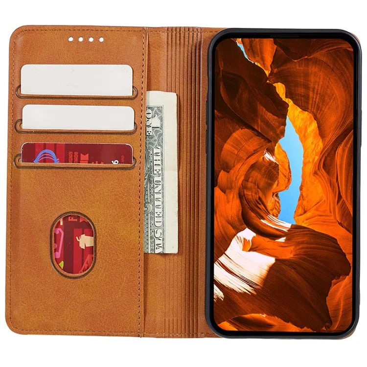 For Xiaomi Redmi Turbo 3 5G / Poco F6 5G Case Leather Magnetic Flip Calf Texture Phone Cover