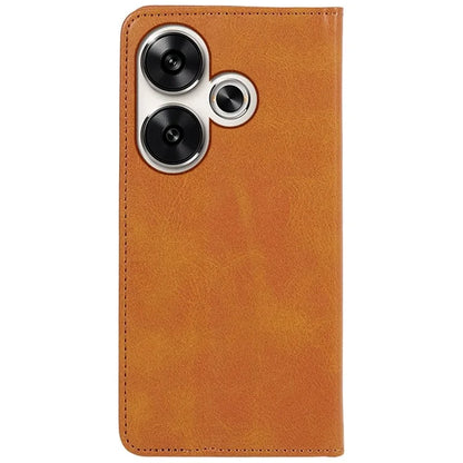 For Xiaomi Redmi Turbo 3 5G / Poco F6 5G Case Leather Magnetic Flip Calf Texture Phone Cover