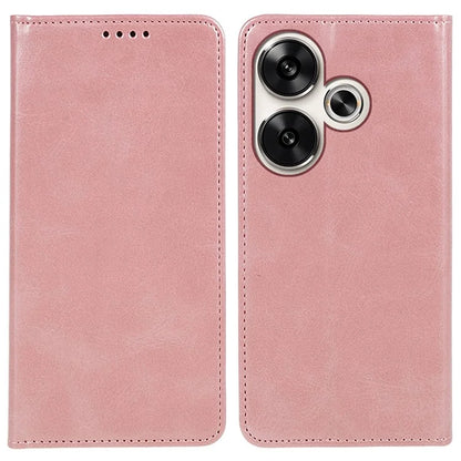 For Xiaomi Redmi Turbo 3 5G / Poco F6 5G Case Leather Magnetic Flip Calf Texture Phone Cover