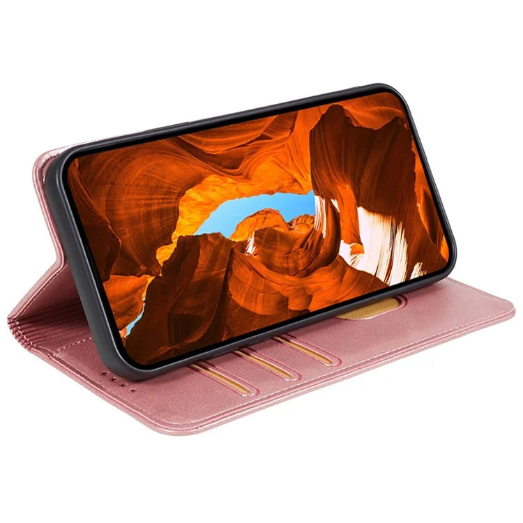 For Xiaomi Redmi Turbo 3 5G / Poco F6 5G Case Leather Magnetic Flip Calf Texture Phone Cover