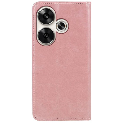 For Xiaomi Redmi Turbo 3 5G / Poco F6 5G Case Leather Magnetic Flip Calf Texture Phone Cover