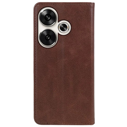 For Xiaomi Redmi Turbo 3 5G / Poco F6 5G Case Leather Magnetic Flip Calf Texture Phone Cover