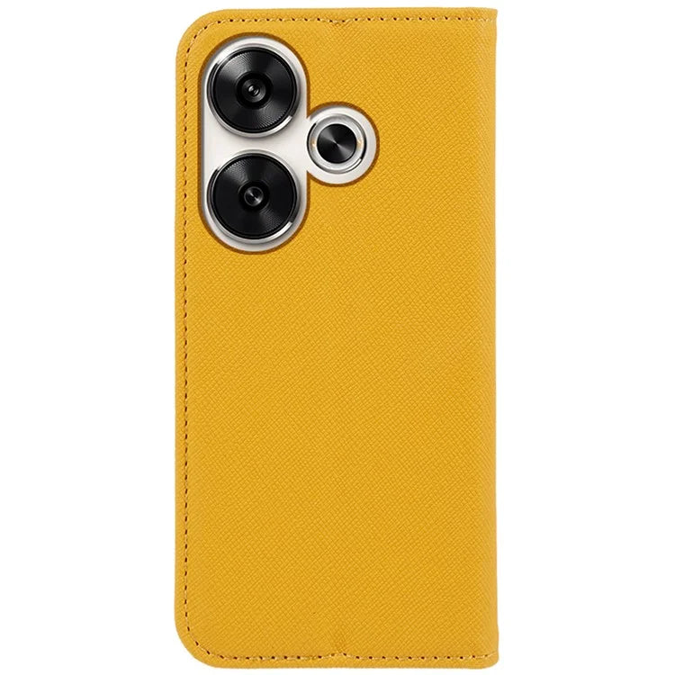 For Xiaomi Redmi Turbo 3 5G / Poco F6 5G Case Wallet Cross Texture Leather Flip Phone Cover