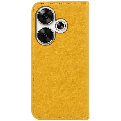 For Xiaomi Redmi Turbo 3 5G / Poco F6 5G Case Wallet Cross Texture Leather Flip Phone Cover