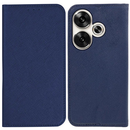 For Xiaomi Redmi Turbo 3 5G / Poco F6 5G Case Wallet Cross Texture Leather Flip Phone Cover