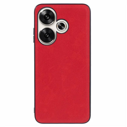 For Xiaomi Redmi Turbo 3 5G / Poco F6 5G Case PU Leather Coated PC+TPU Retro Phone Protective Cover