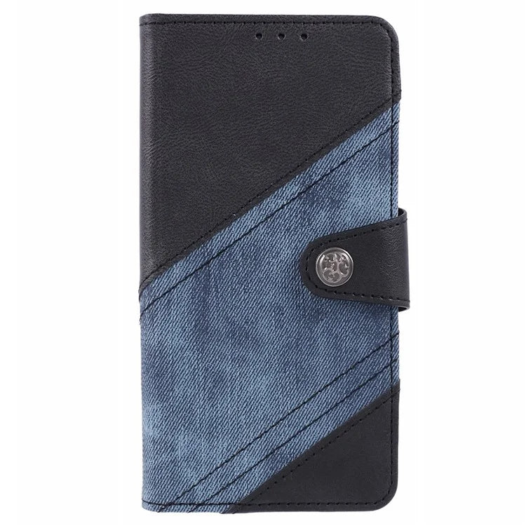 For Xiaomi Redmi Turbo 3 5G / Poco F6 5G Case Wallet Crazy Horse Texture Splicing Leather Phone Cover