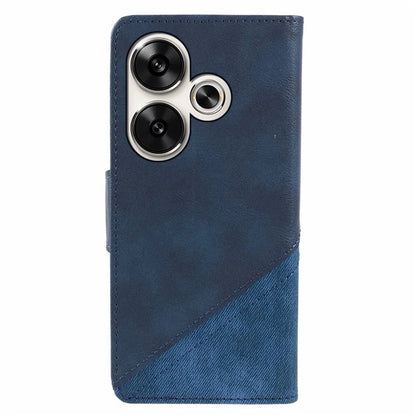 For Xiaomi Redmi Turbo 3 5G / Poco F6 5G Case Wallet Crazy Horse Texture Splicing Leather Phone Cover