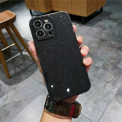 For iPhone 15 Pro Max TPU Case Sparkling Glitter Design Mobile Phone Cover