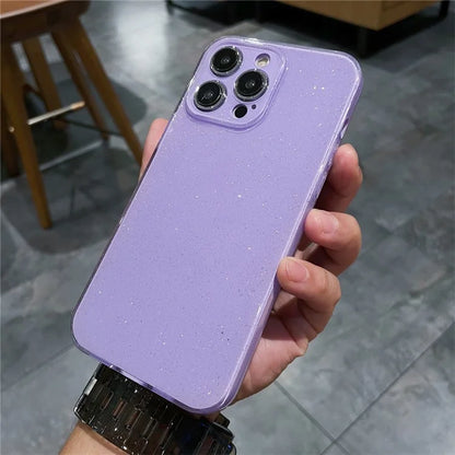 For iPhone 15 Pro Max TPU Case Sparkling Glitter Design Mobile Phone Cover