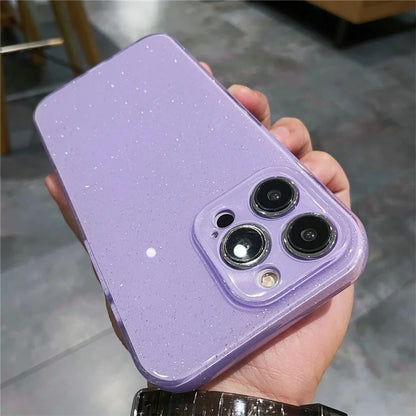For iPhone 15 Pro Max TPU Case Sparkling Glitter Design Mobile Phone Cover
