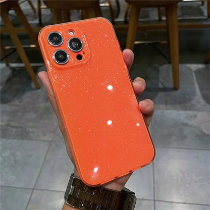 For iPhone 15 Pro Max TPU Case Sparkling Glitter Design Mobile Phone Cover
