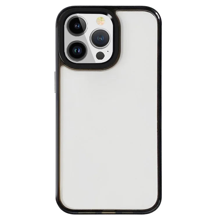 For iPhone 15 Pro Max Shockproof Case TPU+TPE+PC Clear Back Phone Cover