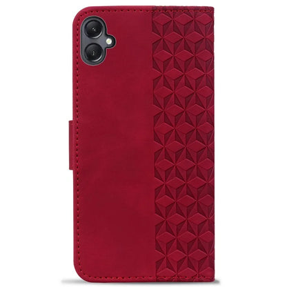 For Samsung Galaxy A05 4G Case PU Leather Rhombus Pattern Stand Function Phone Cover
