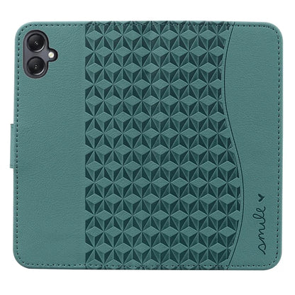 For Samsung Galaxy A05 4G Case PU Leather Rhombus Pattern Stand Function Phone Cover