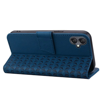 For Samsung Galaxy A05 4G Case PU Leather Rhombus Pattern Stand Function Phone Cover