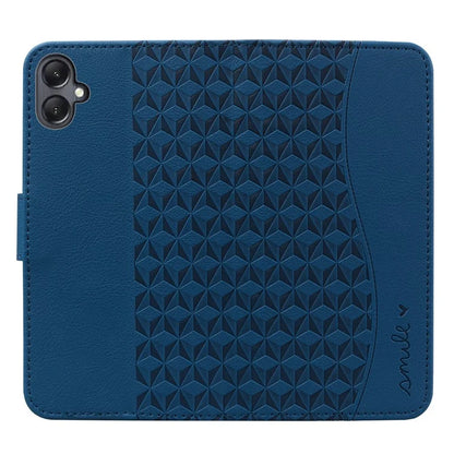 For Samsung Galaxy A05 4G Case PU Leather Rhombus Pattern Stand Function Phone Cover