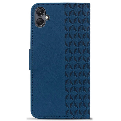 For Samsung Galaxy A05 4G Case PU Leather Rhombus Pattern Stand Function Phone Cover