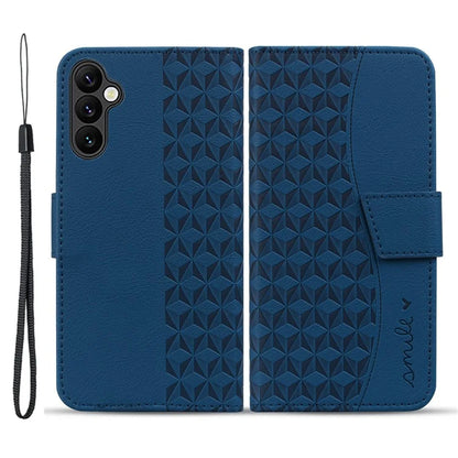 For Samsung Galaxy A05s 4G Case with Hand Strap Rhombus Leather Wallet Cover