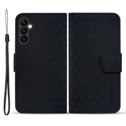 For Samsung Galaxy A05s 4G Case with Hand Strap Rhombus Leather Wallet Cover