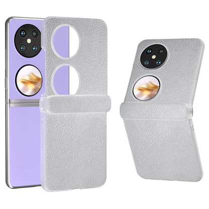 For Huawei Pocket 2 Case Leather+PC Hinge Protection Phone Cover with Clear Matte Edge