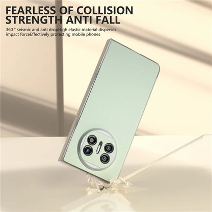 For Huawei Mate X5 Case Leather Coated PC Phone Cover with Clear Matte Edge
