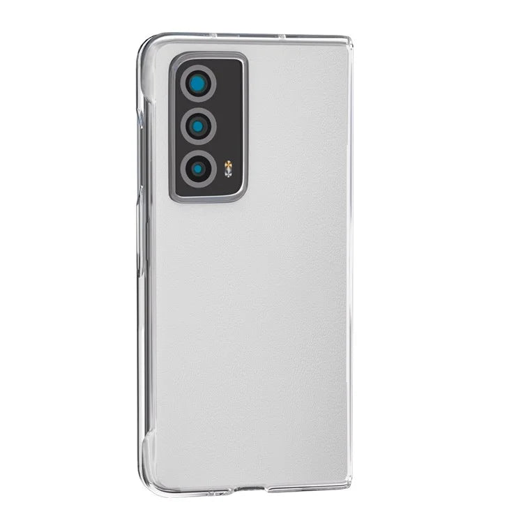 For Honor Magic Vs2 5G Case Transparent Edge Leather+PC Phone Cover