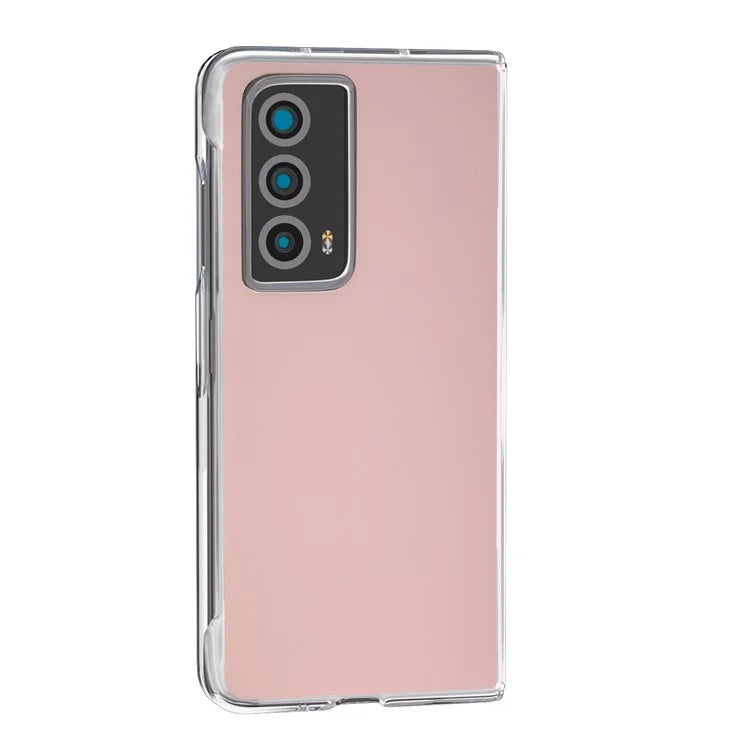 For Honor Magic Vs2 5G Case Transparent Edge Leather+PC Phone Cover