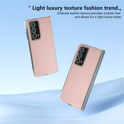 For Honor Magic Vs2 5G Case Transparent Edge Leather+PC Phone Cover