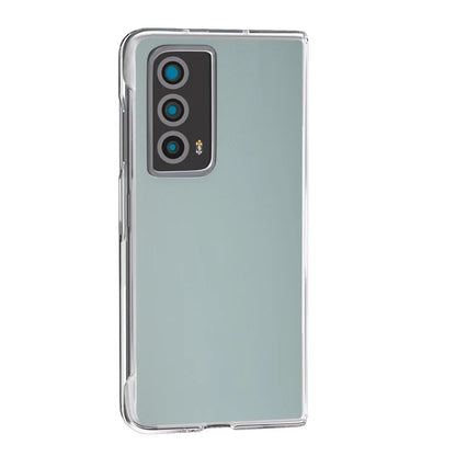 For Honor Magic Vs2 5G Case Transparent Edge Leather+PC Phone Cover