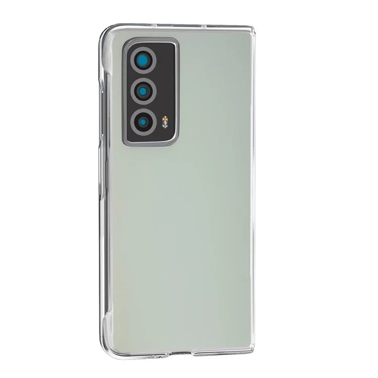 For Honor Magic Vs2 5G Case Transparent Edge Leather+PC Phone Cover