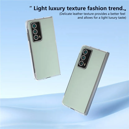 For Honor Magic Vs2 5G Case Transparent Edge Leather+PC Phone Cover