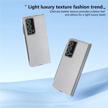 For Honor Magic Vs2 5G Case Transparent Edge Leather+PC Phone Cover
