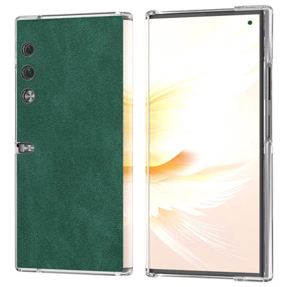 For Honor V Purse Case Clear Edge PU+PC Folding Phone Cover