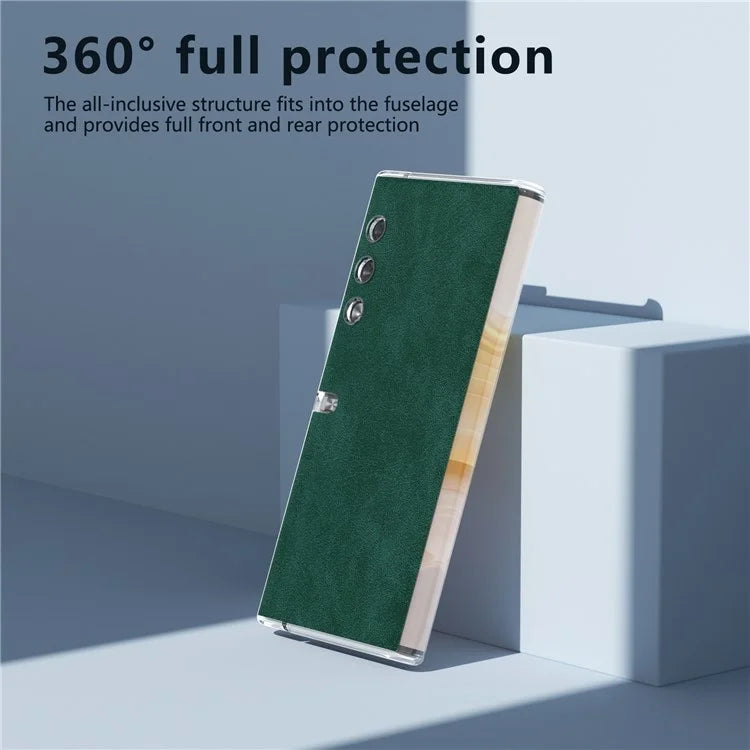 For Honor V Purse Case Clear Edge PU+PC Folding Phone Cover