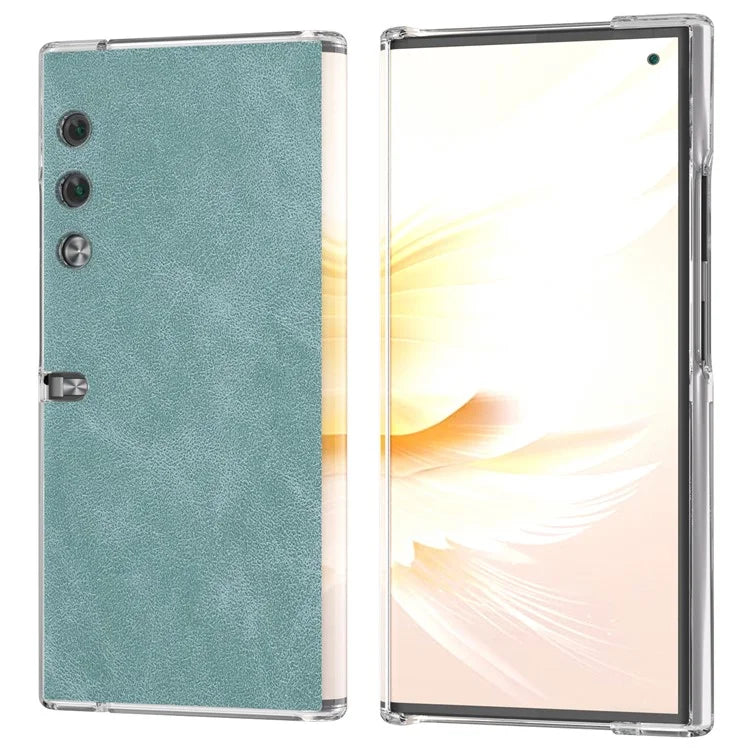 For Honor V Purse Case Clear Edge PU+PC Folding Phone Cover