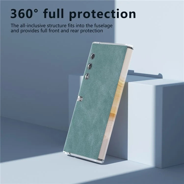 For Honor V Purse Case Clear Edge PU+PC Folding Phone Cover