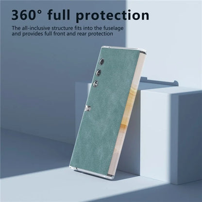 For Honor V Purse Case Clear Edge PU+PC Folding Phone Cover