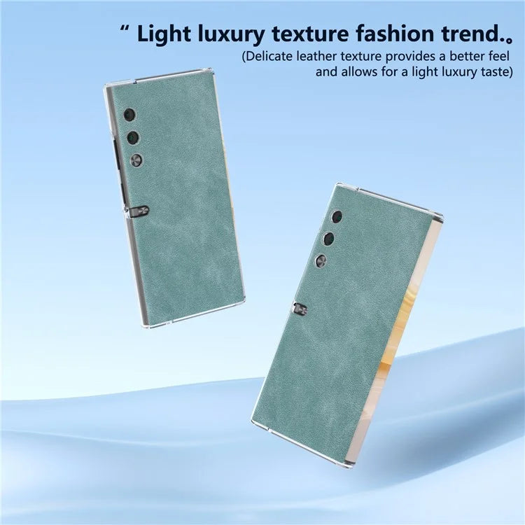 For Honor V Purse Case Clear Edge PU+PC Folding Phone Cover