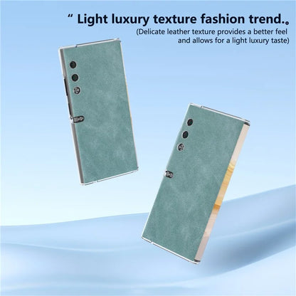For Honor V Purse Case Clear Edge PU+PC Folding Phone Cover