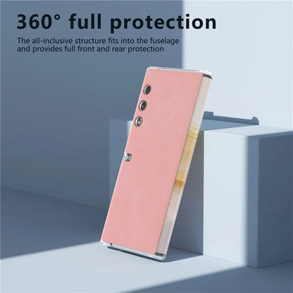 For Honor V Purse Case Clear Edge PU+PC Folding Phone Cover