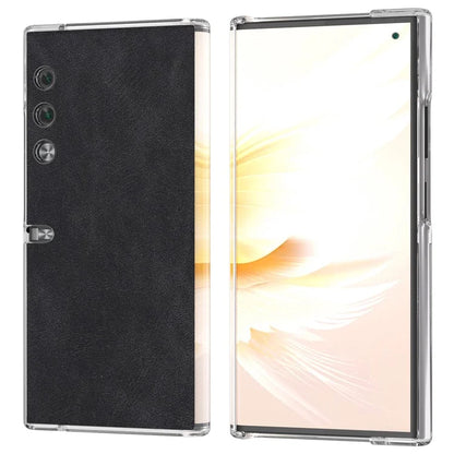 For Honor V Purse Case Clear Edge PU+PC Folding Phone Cover